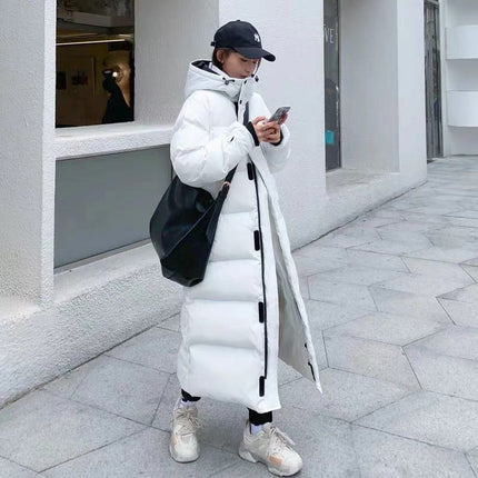 Mid-length Over-the-knee Down Cotton-padded Coat