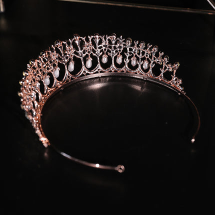 Épingle à cheveux de mariée exquise en alliage de perles et de diamants