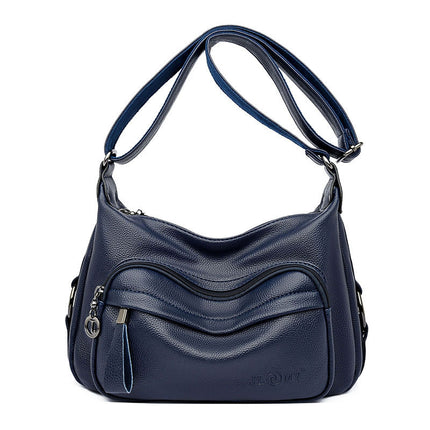 Sac à bandoulière en cuir de grande capacité pour femme