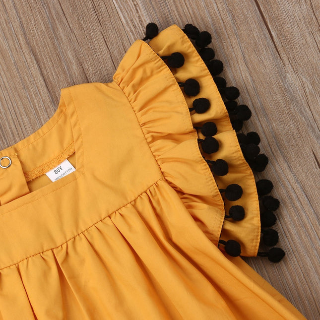 Vêtements pour nouveau-nés pour enfants, robe sans manches pour filles