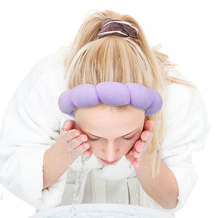 Ensemble de bracelets à fermoir à tête en trois pièces en violet