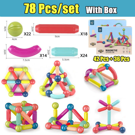 Magnetic Rod Building Blocks For Children Toys Gift