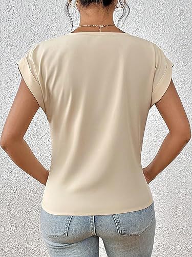 Fashion Irregular Knot Short-Sleeve T-shirt