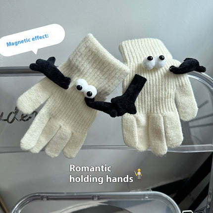 Gants chauds magnétiques pour couple Gants mignons pour les mains de poupée