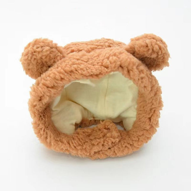 Pet Hat Bear Plush Hood