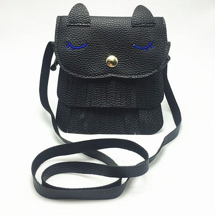 Petit sac à pompon créatif en forme de renard pour enfants – Cuir PU polyvalent