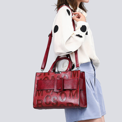 Sac de voyage à bandoulière en cuir de style européen et américain pour femme