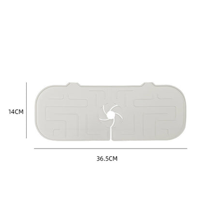 Tapis anti-éclaboussures en silicone pour robinet