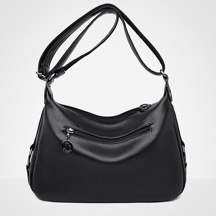 Sac à bandoulière en cuir de grande capacité pour femme