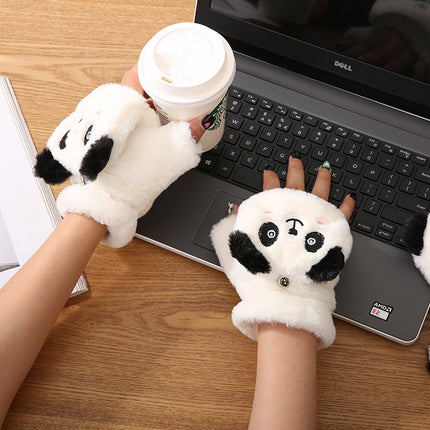 Gants chauds doublés de polaire polyvalents de dessin animé