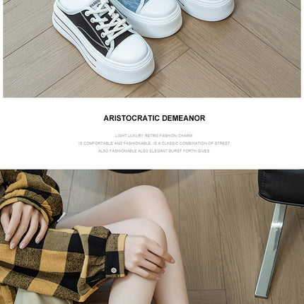 Chaussons fermés à bout ouvert pour femmes avec plateforme et hauteur accrue