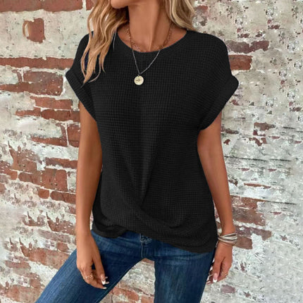 Short-sleeved Waffle T-shirt