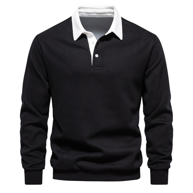 Casual Versatile Long Sleeves Polo Shirts