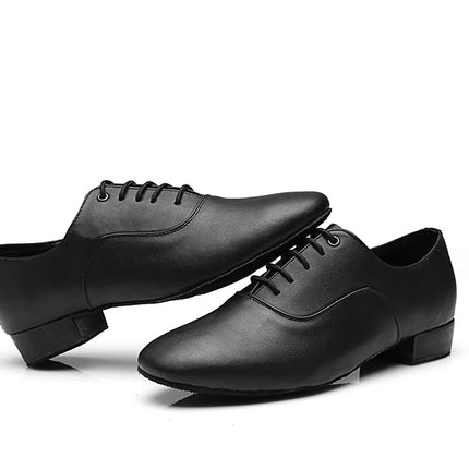 Men's Leather Dance Shoes Soft Bottom Latin & Standard