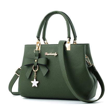 Sac à bandoulière pour femme avec nœud papillon et pendentif étoile