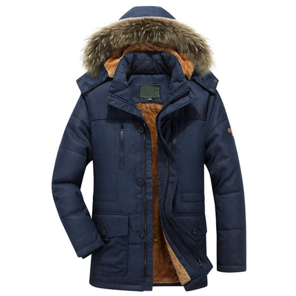 Men's Fleece-Lined Military Jacket