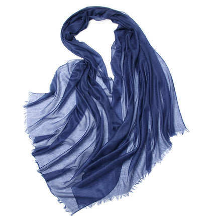 300 Rings Velvet Scarf Thin Solid Color And Plain Sun Protection