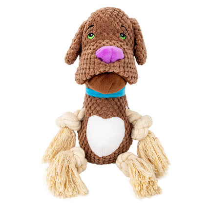 Dog Plush Shell Shape Bite-Resistant Molar Pet Toy