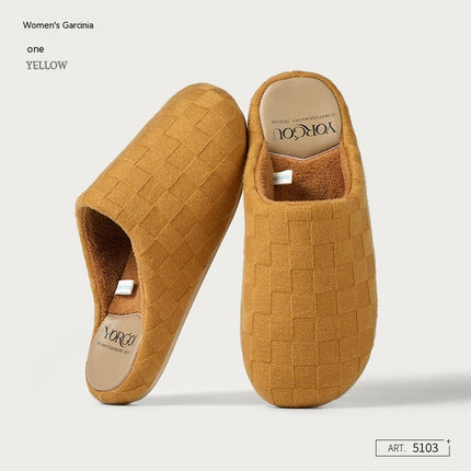 Coral Fleece Thermal Cotton Base Slippers