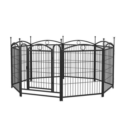 32 Inch 8 Panel Metal Dog Fence