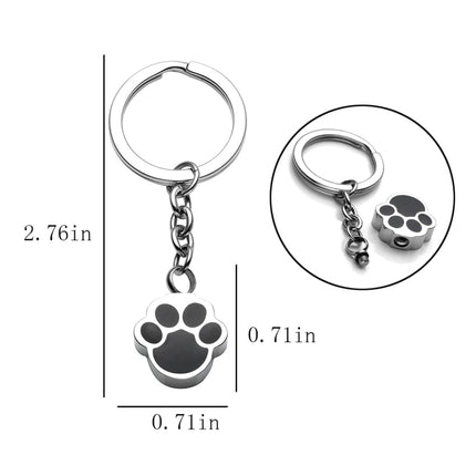 Pendentif urne avec patte de chien pouvant s'ouvrir