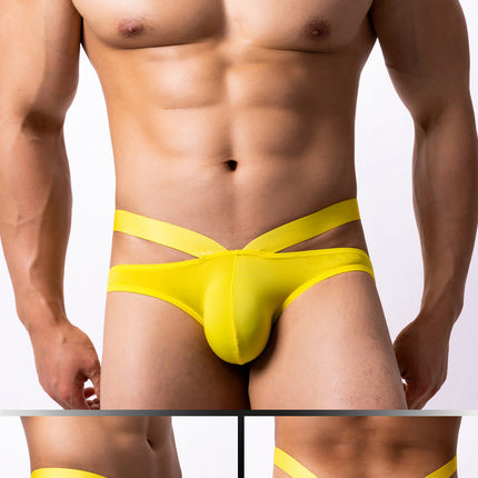 Men's Thin Ice Silk Low Waist Briefs