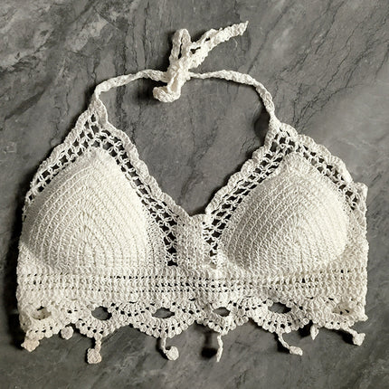 Embroidered Hollow Lace Vest