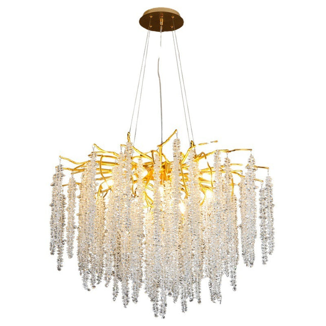 Villa Crystal Chandelier & Table Lamp