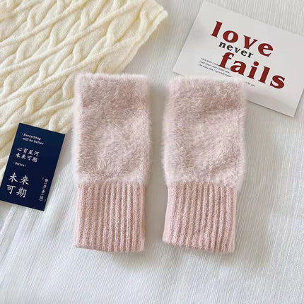 Gants tricotés thermiques à écran tactile pour femmes