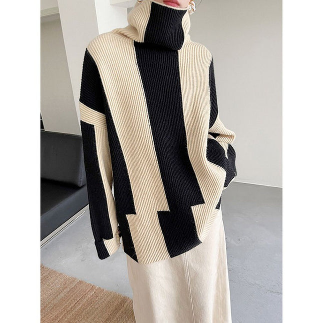 Idle Style Turtleneck Pullover Sweater