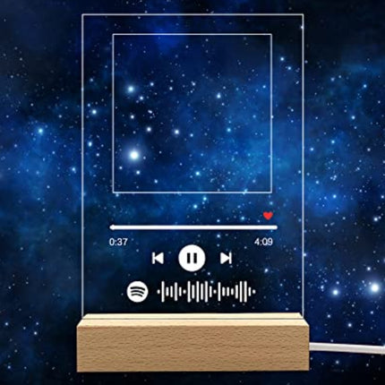 Custom Photo Music Night Light