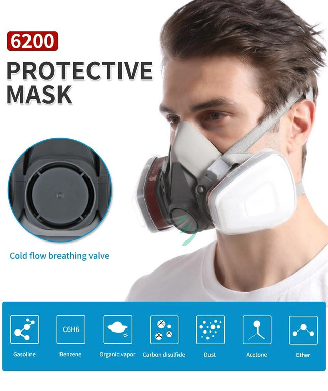 Original 6200 Reusable Respirator Half Face Cover