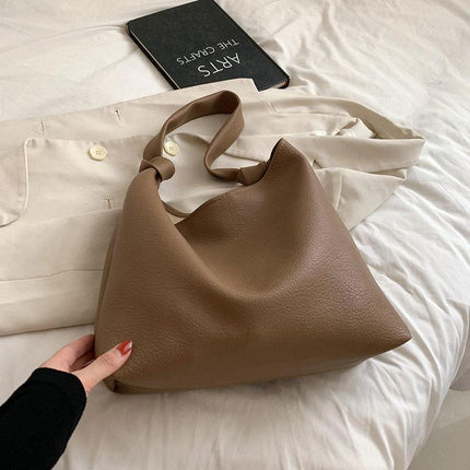 Sacs à main en cuir PU tendance à bandoulière avec grand compartiment