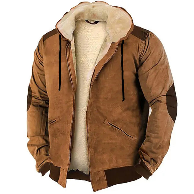 Men's Minimalist Warm Hooded Jacket