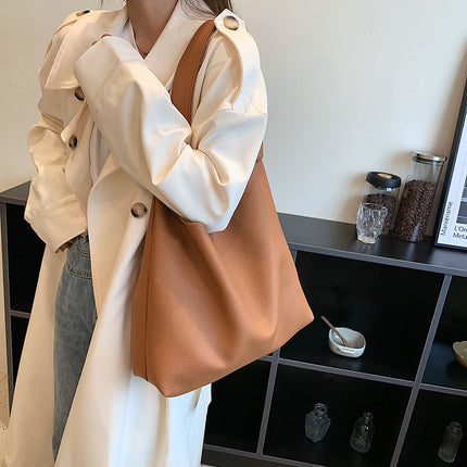 Sacs à main en cuir PU tendance à bandoulière avec grand compartiment