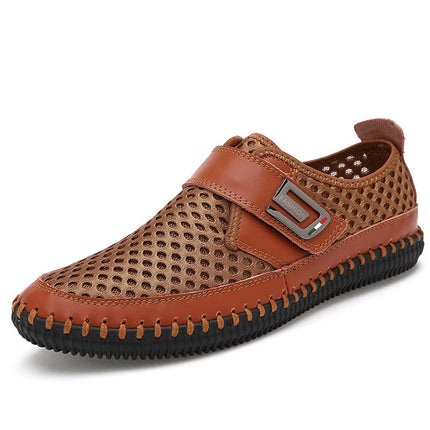 Merkmak Genuine Leather Men Flats Shoes Fashion Trend