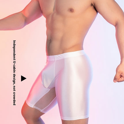 Leggings gainants en soie glacée brillante
