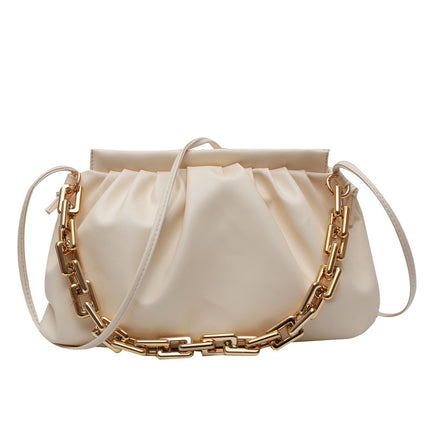 Sac à bandoulière portable à chaîne épaisse en forme de nuage
