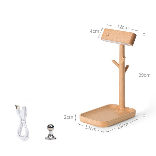 Nordic Black Walnut LED Desk Lamp