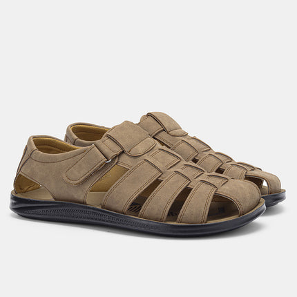 Men's Lightweight Casual Leather Sandals Comfortable Shoes