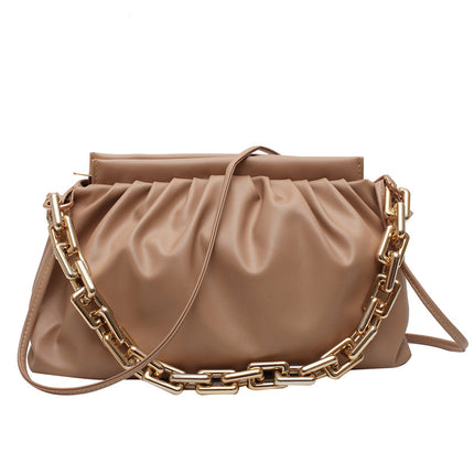 Sac à bandoulière portable à chaîne épaisse en forme de nuage
