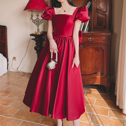 French Princess On The Run Satin Dress