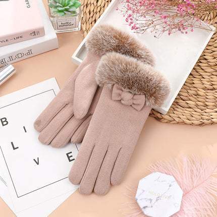 Gants chauds et épais pour cyclisme en plein air pour femmes
