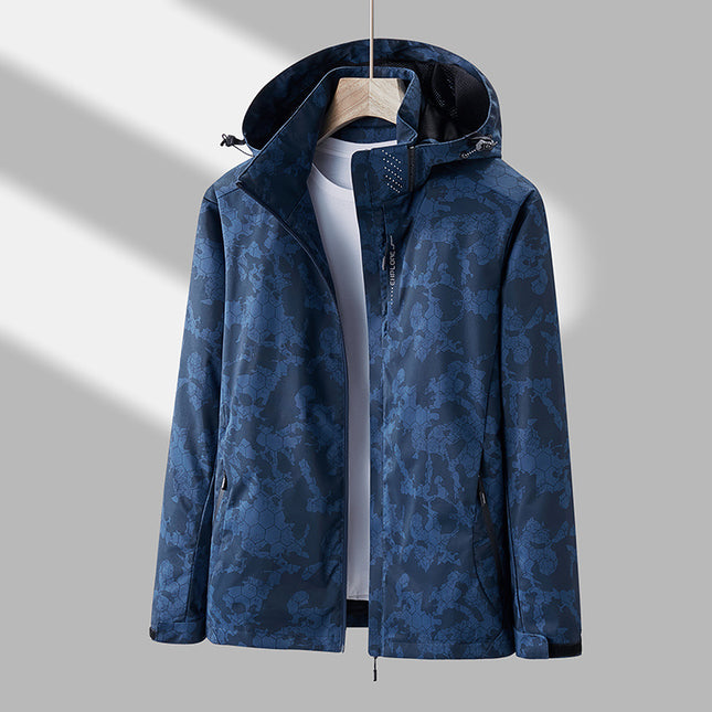 Unisex Fashion Solid Color Zip-Up Jacket