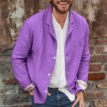 Casual Cotton And Linen Loose Shirt