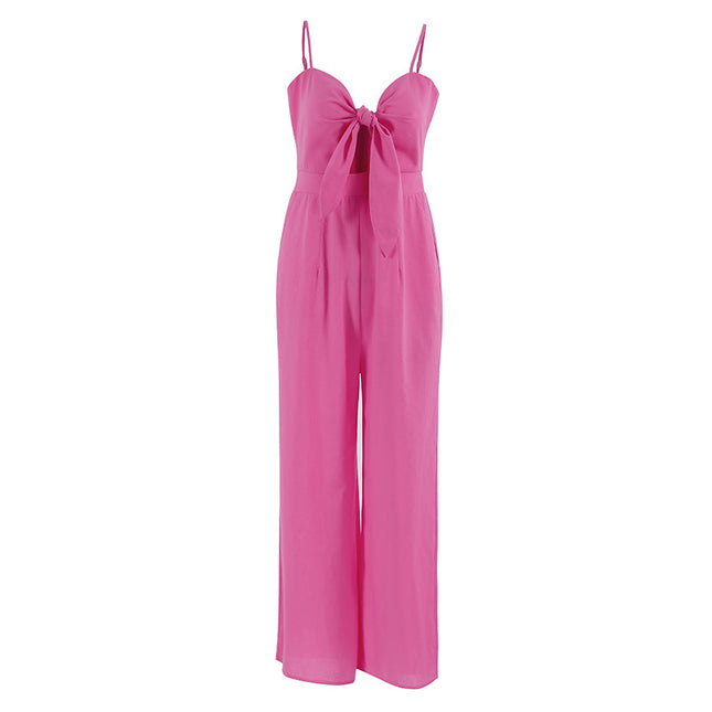 Sling Wide-leg Jumpsuit Women's Fashion Casual Loose Bodysuit