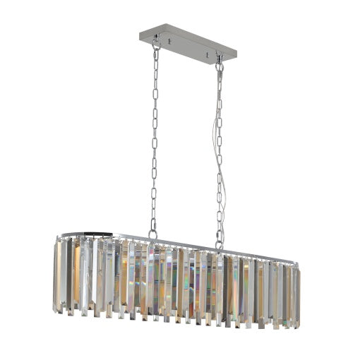 Modern Oval Crystal Chandelier