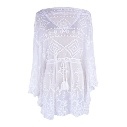 New Lace Swimsuit With Blouse and Hollow Bikini