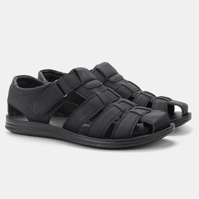 Men's Lightweight Casual Leather Sandals Comfortable Shoes