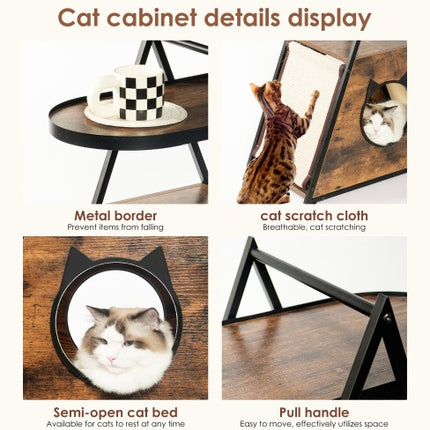 Table d'appoint pour maison de chat